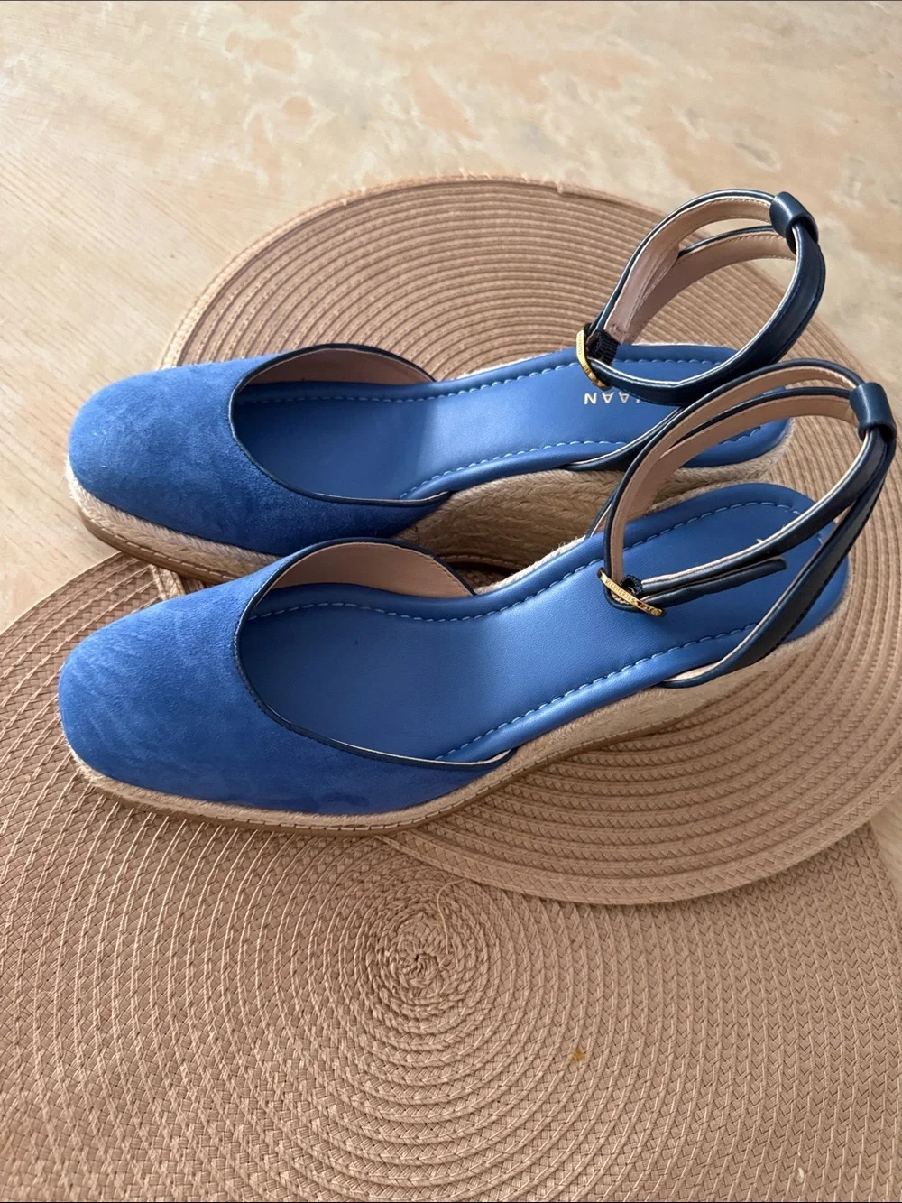 🇺🇸FLASH SALE ! Cole Hann 🔥 Spandrille Suede Kyra cloudfeel wedge sandals